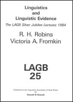 linguistics and linguistic evidence